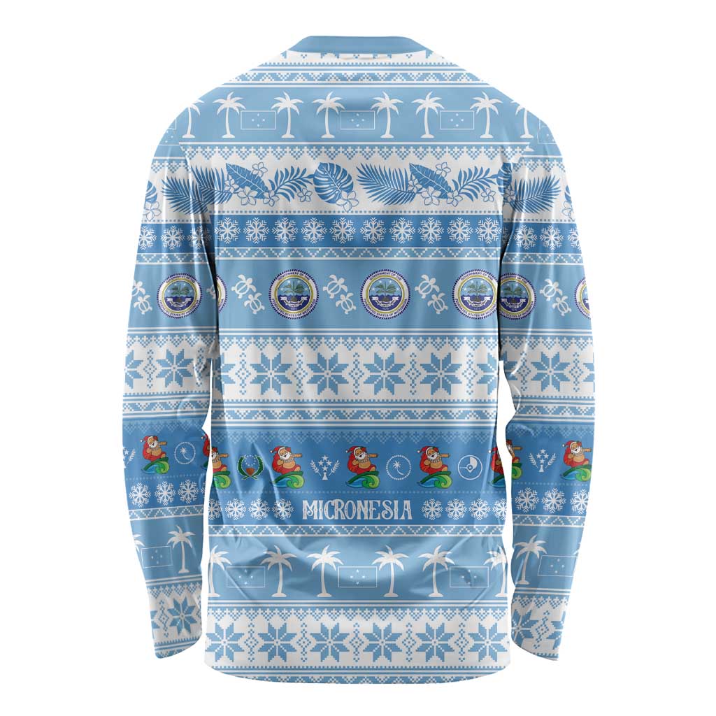FSM Christmas Long Sleeve Shirt Merry Xmas Federated States of Micronesia - Polynesian Pride