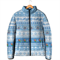 FSM Christmas Padded Jacket Merry Xmas Federated States of Micronesia - Polynesian Pride