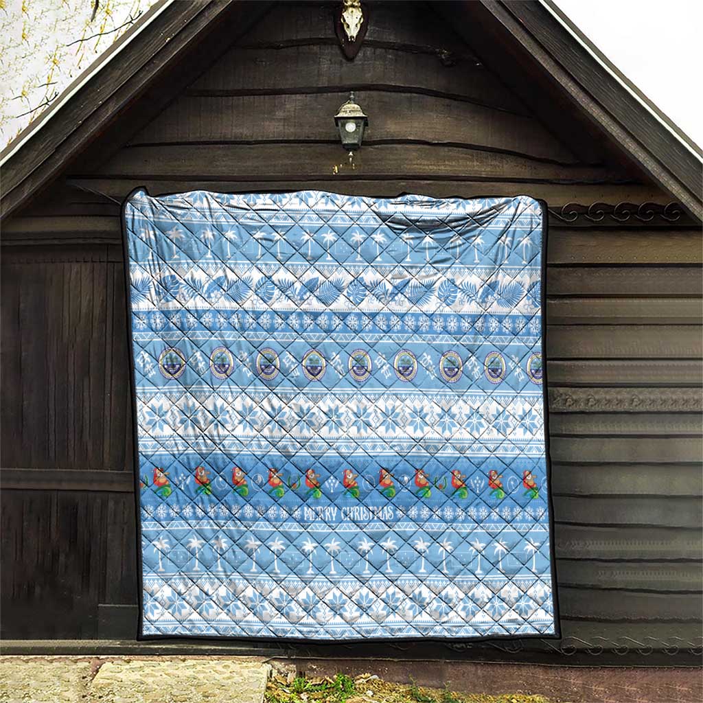 FSM Christmas Quilt Merry Xmas Federated States of Micronesia - Polynesian Pride