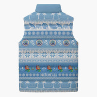 FSM Christmas Sleeveless Puffer Jacket Merry Xmas Federated States of Micronesia - Polynesian Pride