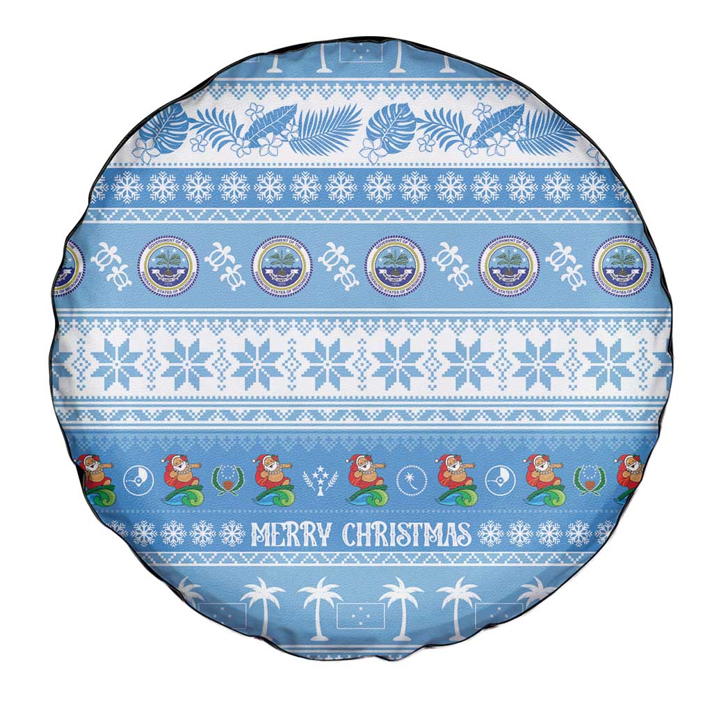 FSM Christmas Spare Tire Cover Merry Xmas Federated States of Micronesia - Polynesian Pride