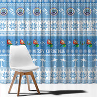 FSM Christmas Window Curtain Merry Xmas Federated States of Micronesia - Polynesian Pride