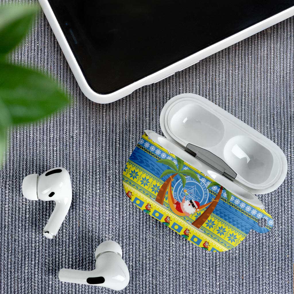 Palau Christmas AirPods Case Chilling Santa Ungil Kurismas - Polynesian Pride