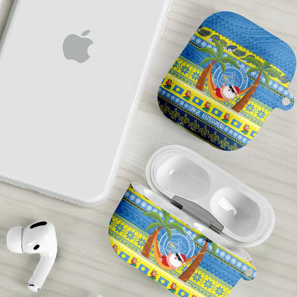 Palau Christmas AirPods Case Chilling Santa Ungil Kurismas - Polynesian Pride