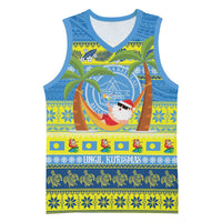 Palau Christmas Basketball Jersey Chilling Santa Ungil Kurismas - Polynesian Pride