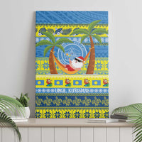 Palau Christmas Canvas Wall Art Chilling Santa Ungil Kurismas - Polynesian Pride