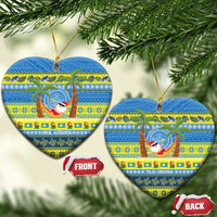 Palau Christmas Ceramic Ornament Chilling Santa Ungil Kurismas - Polynesian Pride