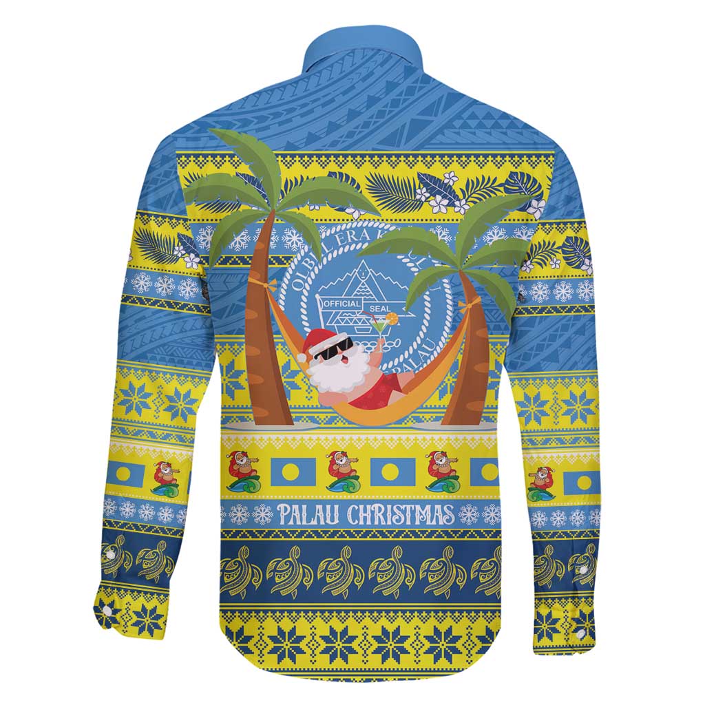 Palau Christmas Family Matching Puletasi and Hawaiian Shirt Chilling Santa Ungil Kurismas - Polynesian Pride