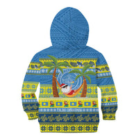 Palau Christmas Kid Hoodie Chilling Santa Ungil Kurismas - Polynesian Pride