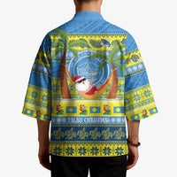 Palau Christmas Kimono Chilling Santa Ungil Kurismas - Polynesian Pride
