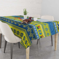 Palau Christmas Tablecloth Chilling Santa Ungil Kurismas - Polynesian Pride