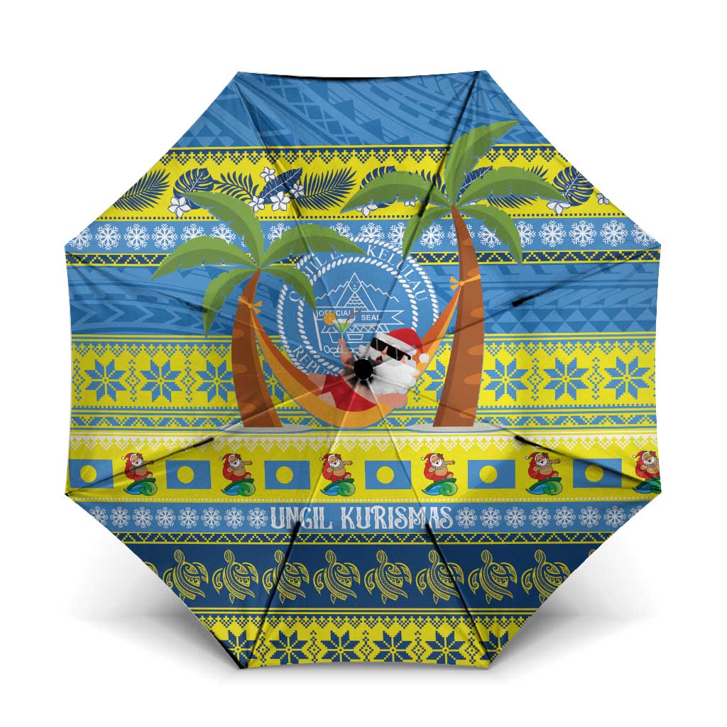 Palau Christmas Umbrella Chilling Santa Ungil Kurismas - Polynesian Pride