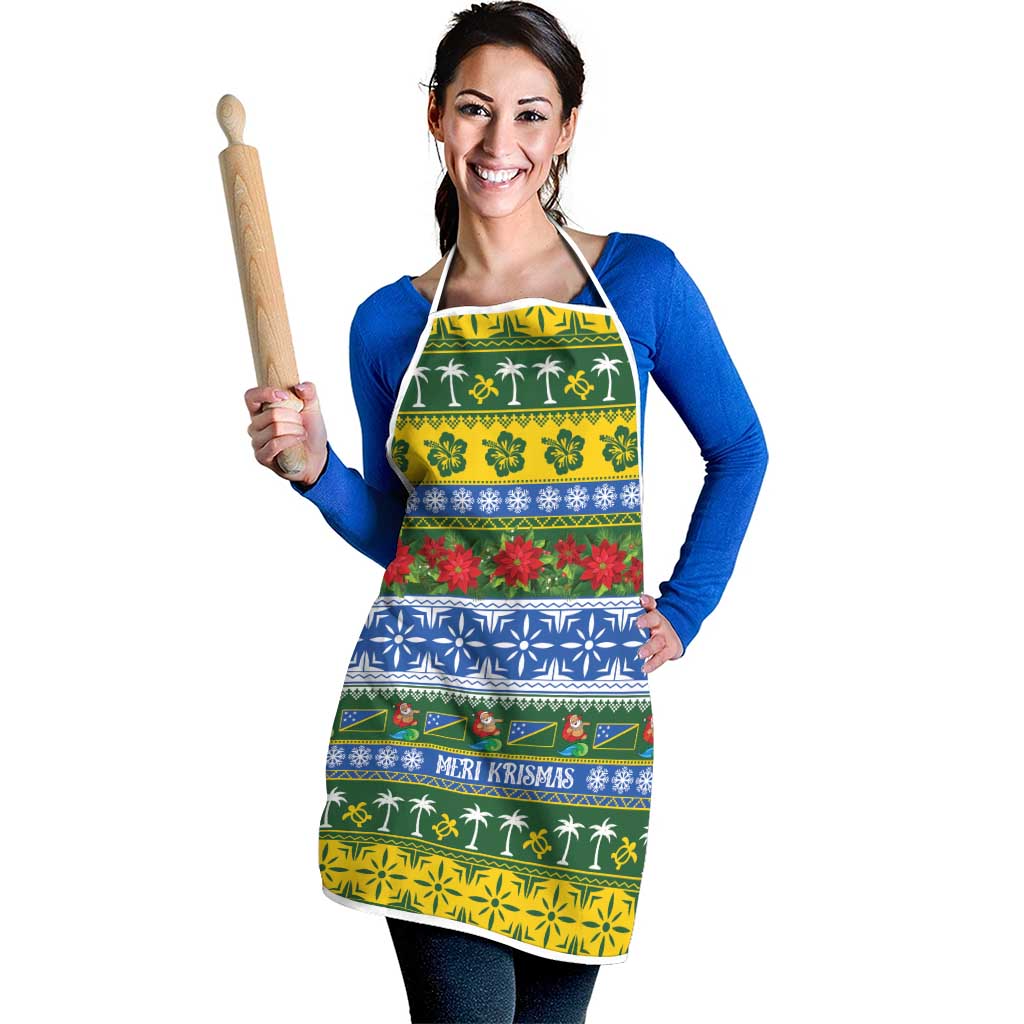 Solomon Islands Christmas Apron The Solomons Melanesian Meri Krismas - Polynesian Pride