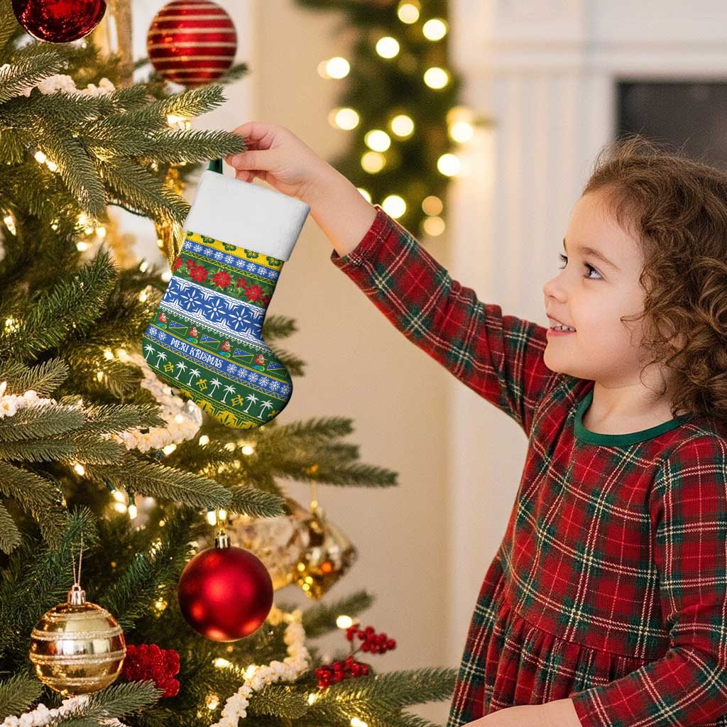 Solomon Islands Christmas Stocking The Solomons Melanesian Meri Krismas - Polynesian Pride