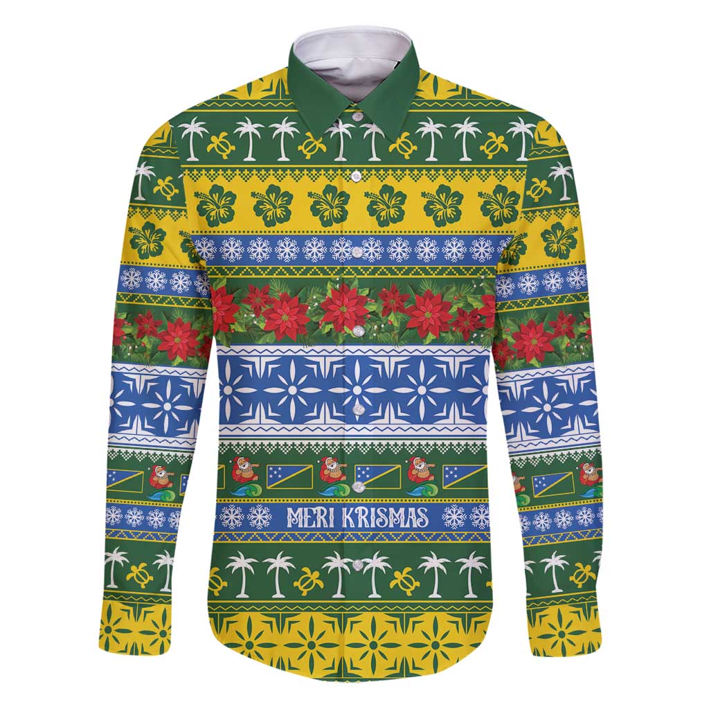 Solomon Islands Christmas Family Matching Puletasi and Hawaiian Shirt The Solomons Melanesian Meri Krismas - Polynesian Pride