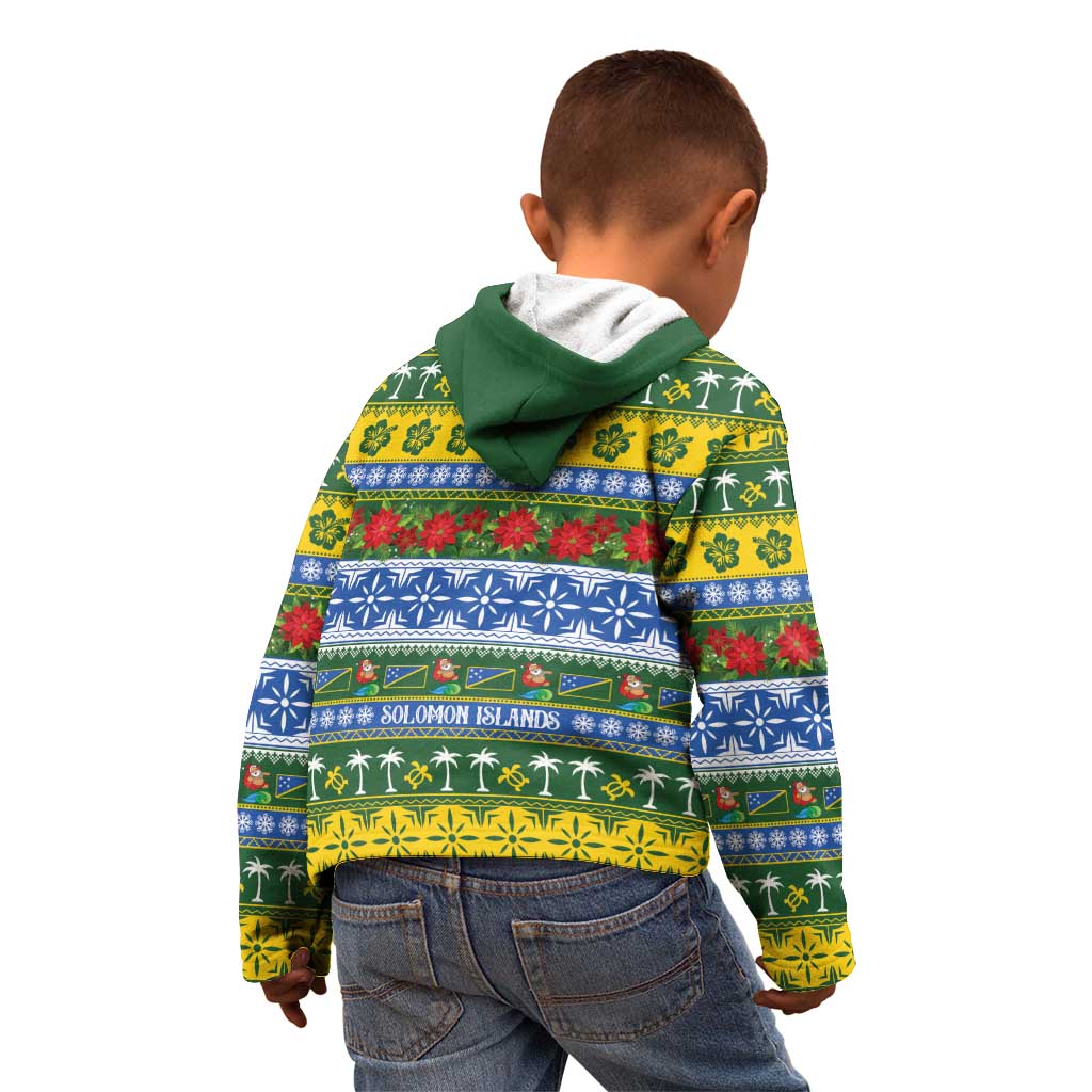 Solomon Islands Christmas Kid Hoodie The Solomons Melanesian Meri Krismas - Polynesian Pride