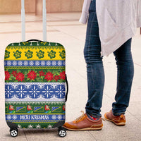 Solomon Islands Christmas Luggage Cover The Solomons Melanesian Meri Krismas - Polynesian Pride