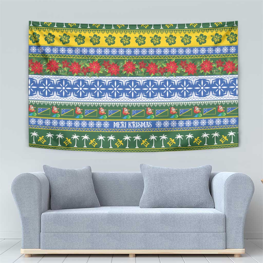 Solomon Islands Christmas Tapestry The Solomons Melanesian Meri Krismas - Polynesian Pride