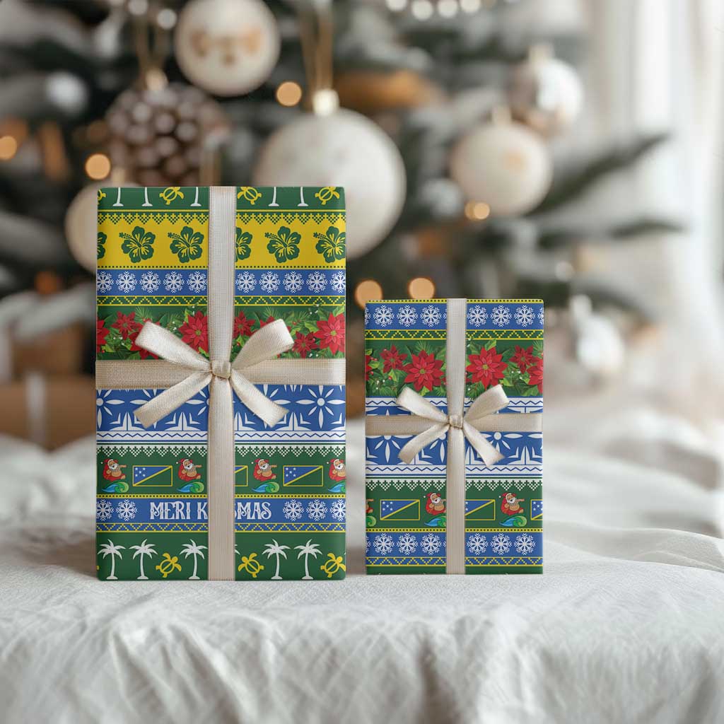 Solomon Islands Christmas Wrapping Paper The Solomons Melanesian Meri Krismas - Polynesian Pride