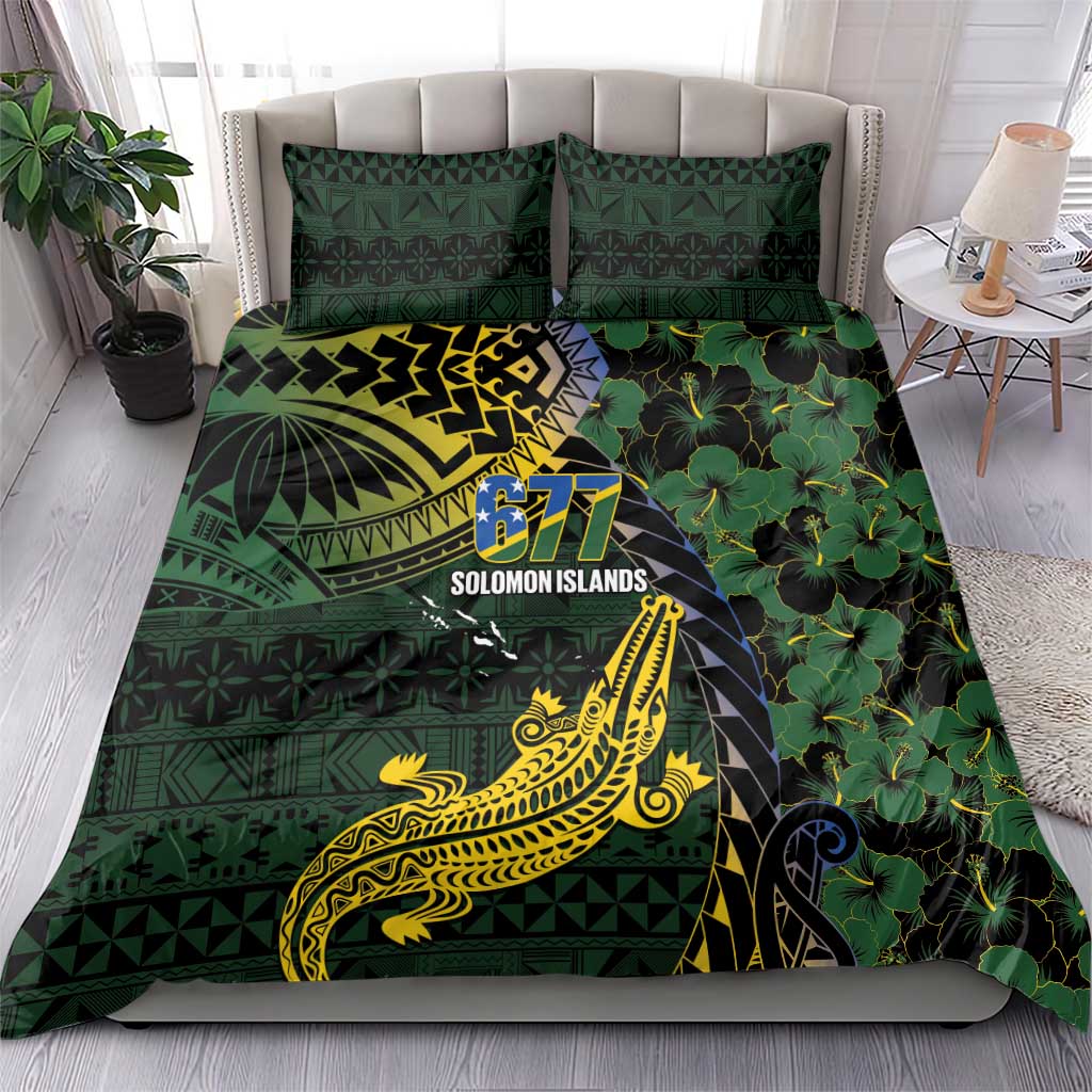 Solomon Islands Bedding Set 677 Proud Crocodile Melanesian Pattern LT14 - Polynesian Pride
