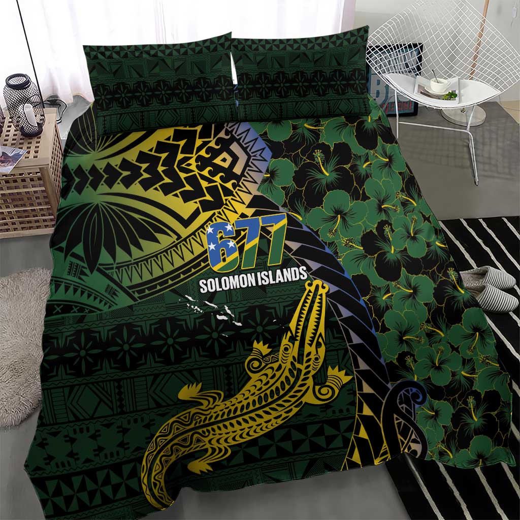 Solomon Islands Bedding Set 677 Proud Crocodile Melanesian Pattern LT14 - Polynesian Pride