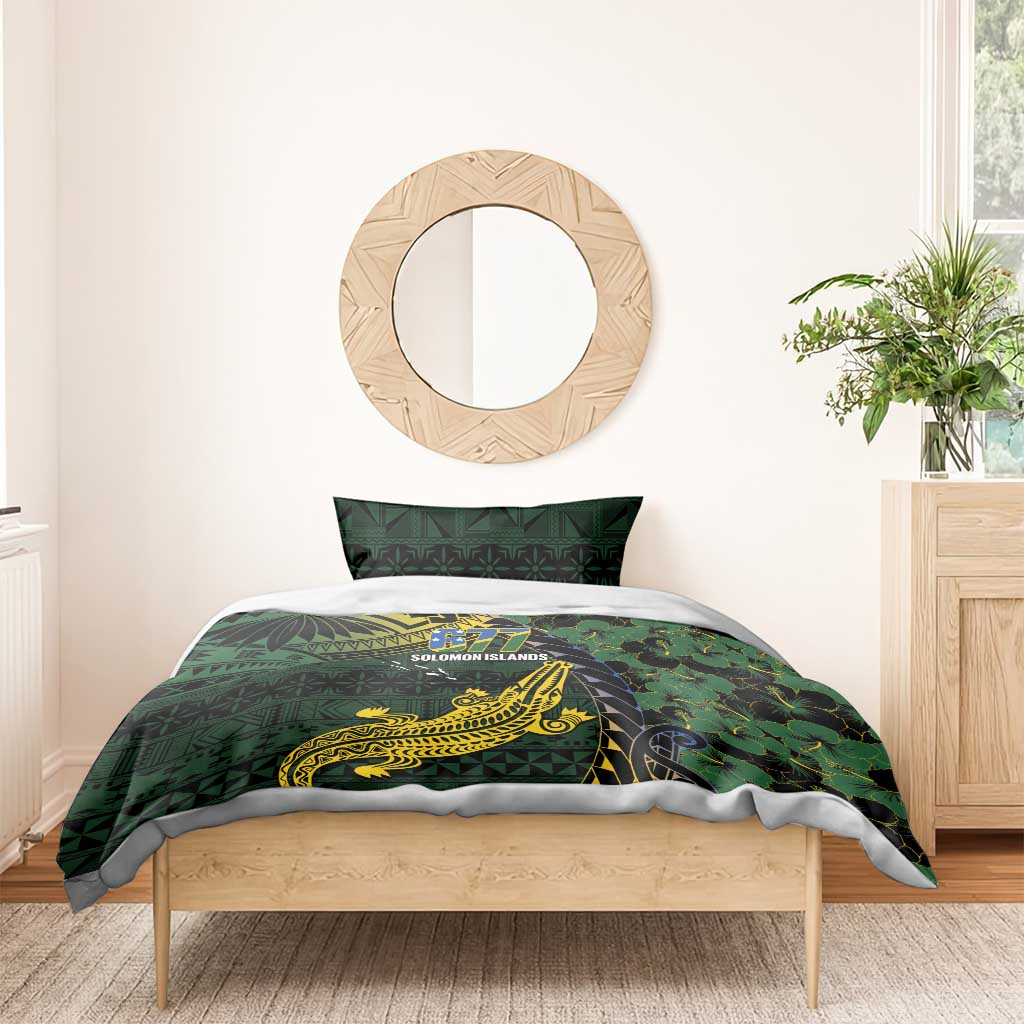 Solomon Islands Bedding Set 677 Proud Crocodile Melanesian Pattern LT14 - Polynesian Pride