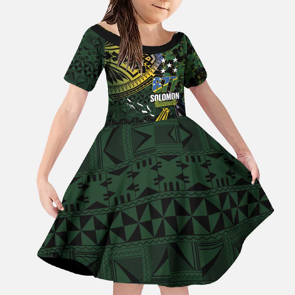 Solomon Islands Family Matching Long Sleeve Bodycon Dress and Hawaiian Shirt 677 Proud Crocodile Melanesian Pattern - Polynesian Pride