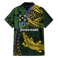 Solomon Islands Family Matching Puletasi and Hawaiian Shirt 677 Proud Crocodile Melanesian Pattern - Polynesian Pride