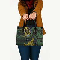 Solomon Islands Leather Bag 677 Proud Crocodile Melanesian Pattern - Polynesian Pride