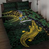 Solomon Islands Quilt Bed Set 677 Proud Crocodile Melanesian Pattern - Polynesian Pride