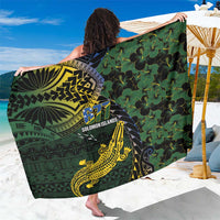 Solomon Islands Sarong 677 Proud Crocodile Melanesian Pattern - Polynesian Pride