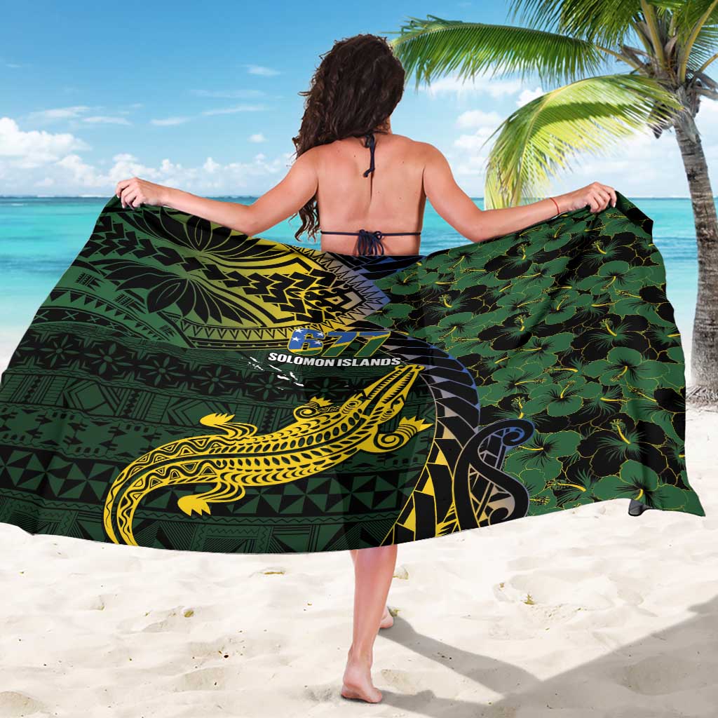 Solomon Islands Sarong 677 Proud Crocodile Melanesian Pattern - Polynesian Pride