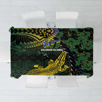 Solomon Islands Tablecloth 677 Proud Crocodile Melanesian Pattern - Polynesian Pride