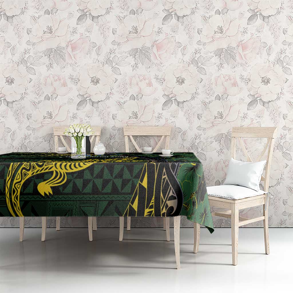 Solomon Islands Tablecloth 677 Proud Crocodile Melanesian Pattern - Polynesian Pride