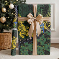 Solomon Islands Wrapping Paper 677 Proud Crocodile Melanesian Pattern - Polynesian Pride