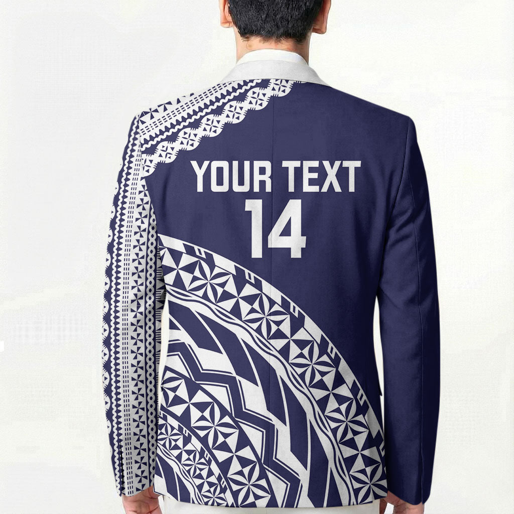 Nadi Fiji 2026 Rugby Custom Blazer Kikau Fijian Tapa Pattern LT14 - Polynesian Pride
