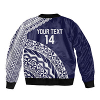 Nadi Fiji 2026 Rugby Custom Bomber Jacket Kikau Fijian Tapa Pattern LT14 - Polynesian Pride
