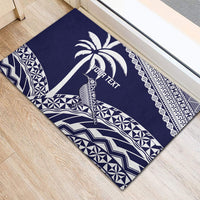 Nadi Fiji 2026 Rugby Custom Rubber Doormat Kikau Fijian Tapa Pattern LT14 - Polynesian Pride