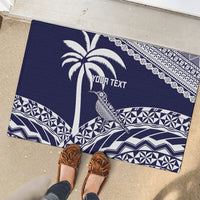 Nadi Fiji 2026 Rugby Custom Rubber Doormat Kikau Fijian Tapa Pattern LT14 - Polynesian Pride