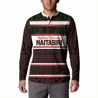 Naitasiri Fiji 2026 Rugby Custom Button Sweatshirt Highland Warriors Fijian Tapa Pattern LT14 - Polynesian Pride