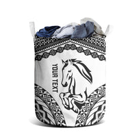 Nadroga Fiji 2026 Rugby Custom Laundry Basket Stallion Fijian Tapa Pattern LT14 - Polynesian Pride