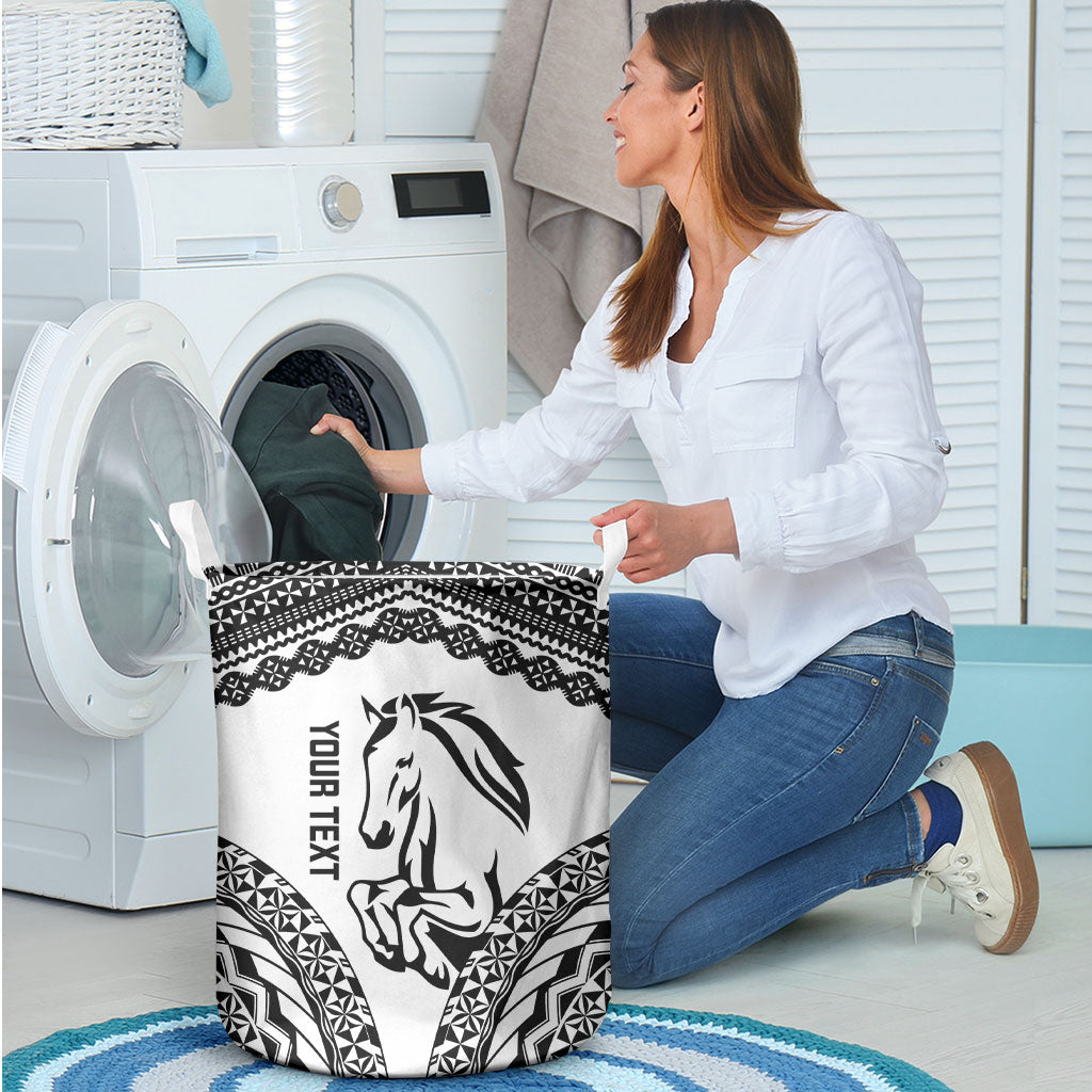 Nadroga Fiji 2026 Rugby Custom Laundry Basket Stallion Fijian Tapa Pattern LT14 - Polynesian Pride