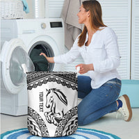Nadroga Fiji 2026 Rugby Custom Laundry Basket Stallion Fijian Tapa Pattern LT14 - Polynesian Pride