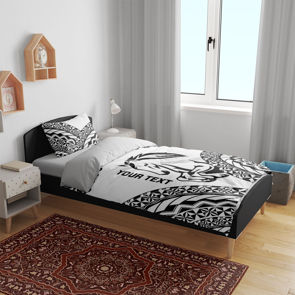 Nadroga Fiji 2026 Rugby Custom Bedding Set Stallion Fijian Tapa Pattern LT14 - Polynesian Pride