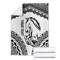 Nadroga Fiji 2026 Rugby Custom Blanket Stallion Fijian Tapa Pattern LT14 - Polynesian Pride