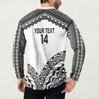 Nadroga Fiji 2026 Rugby Custom Button Sweatshirt Stallion Fijian Tapa Pattern LT14 - Polynesian Pride