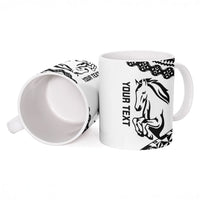 Nadroga Fiji 2026 Rugby Custom Ceramic Mug Stallion Fijian Tapa Pattern LT14 - Polynesian Pride