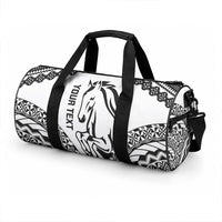 Nadroga Fiji 2026 Rugby Custom Duffle Bag Stallion Fijian Tapa Pattern LT14 - Polynesian Pride