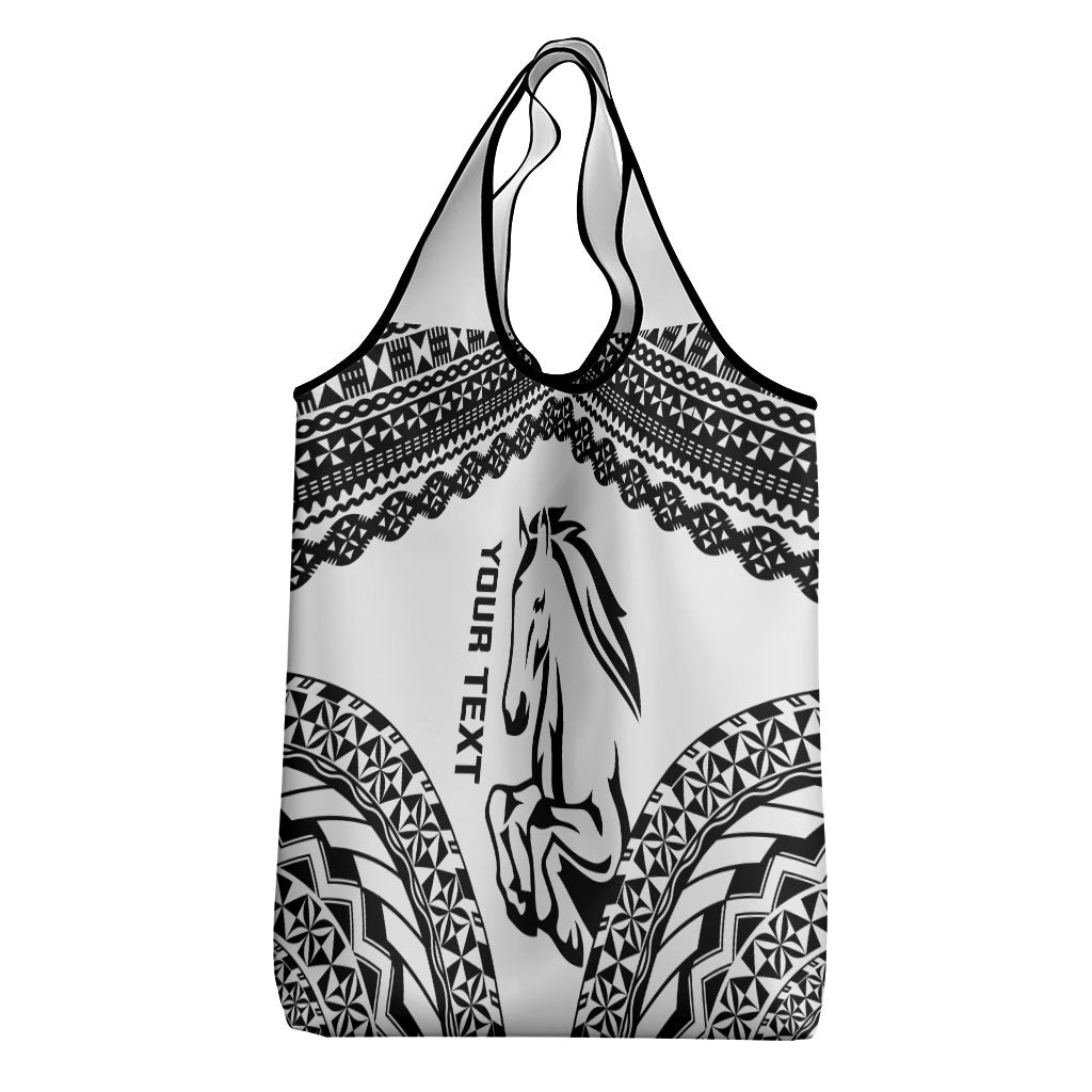 Nadroga Fiji 2026 Rugby Custom Grocery Bag Stallion Fijian Tapa Pattern LT14 - Polynesian Pride