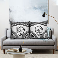 Nadroga Fiji 2026 Rugby Custom Pillow Cover Stallion Fijian Tapa Pattern LT14 - Polynesian Pride